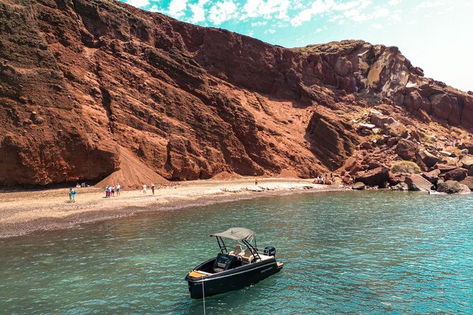Rent a SpeedBoat in Santorini with License or Skippered - Meeting at Vlichada and how to keep the day stress-free