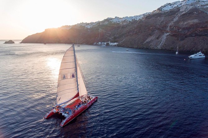 Sailing Catamaran Cruise in Santorini with BBQ, Drinks and Transfer - Crew and On-Board Comfort: What It’s Like Being on a Catamaran