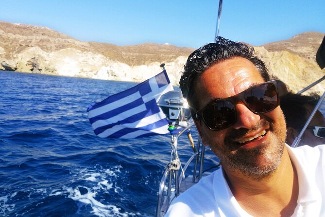 Sailsational Luxury Santorini Catamaran Sunset Cruise with Dinner - Santorini Volcano and sulfur hot springs (2 hours)