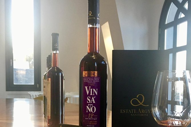 Santorini 3-Winery Tour with 12 Wine Tastings and Oia Sunset - The ouzo gift and small surprises that keep it memorable