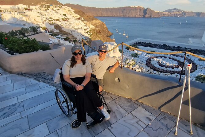 Santorini: 4hr Wheelchair Private Accessible Tour - Stop 1: Monastery of Profitis Ilias for archipelago views
