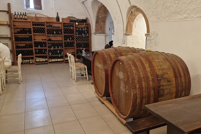 Santorini: 4hrs Small Group Wine Tasting Tour with Local Bites - Gavalas Winery: underground caves and award-winning pours