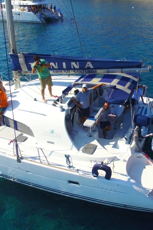 Santorini: 7-Hour Private Catamaran Cruise with Food & Drink - Vlychada to the Caldera: the best kind of late start