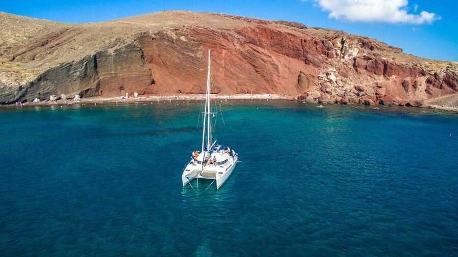 Santorini: 7-Hour Private Catamaran Cruise with Food & Drink - The water stops that make this cruise worth it