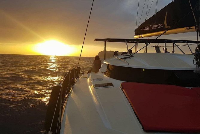 Santorini Adventurous Catamaran Experience with Snorkeling - Volcano Hot Springs at Nea Kameni: The Main Swim-and-Snorkel Moment