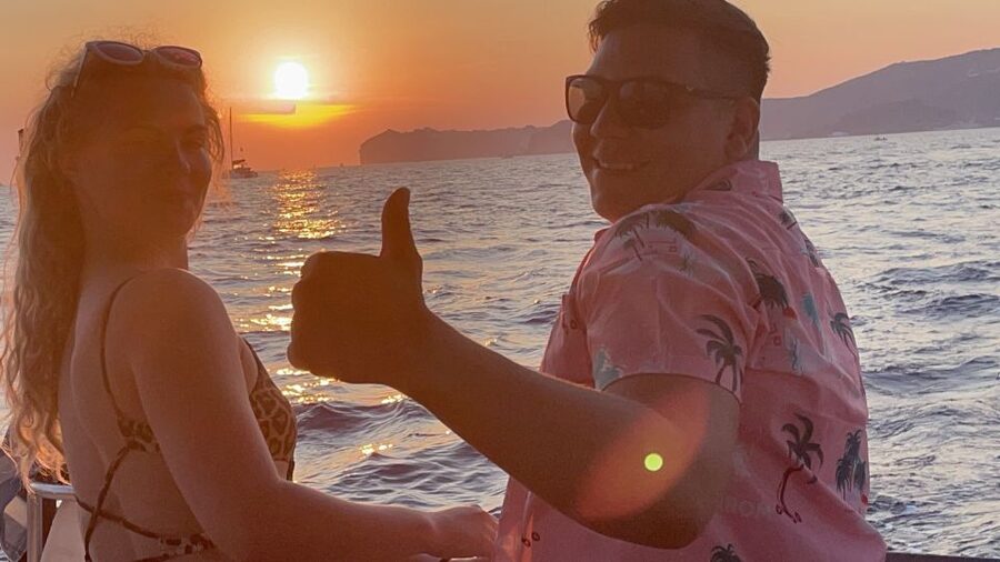 Santorini: Adventurous Catamaran Experience with Snorkeling - Boat comfort, crew help, and how the trip feels in real time