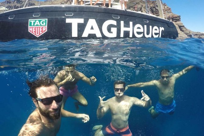 Santorini: Adventurous Catamaran Experience with Snorkeling - Red Beach and White Beach: the Santorini views you can actually swim with