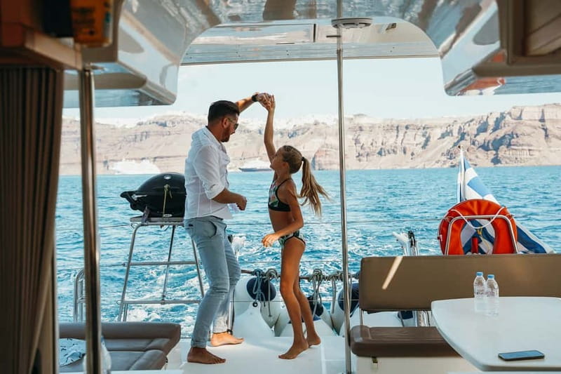 Santorini: All-Inclusive Private Catamaran Experience - Route Customization vs. Real-World Constraints