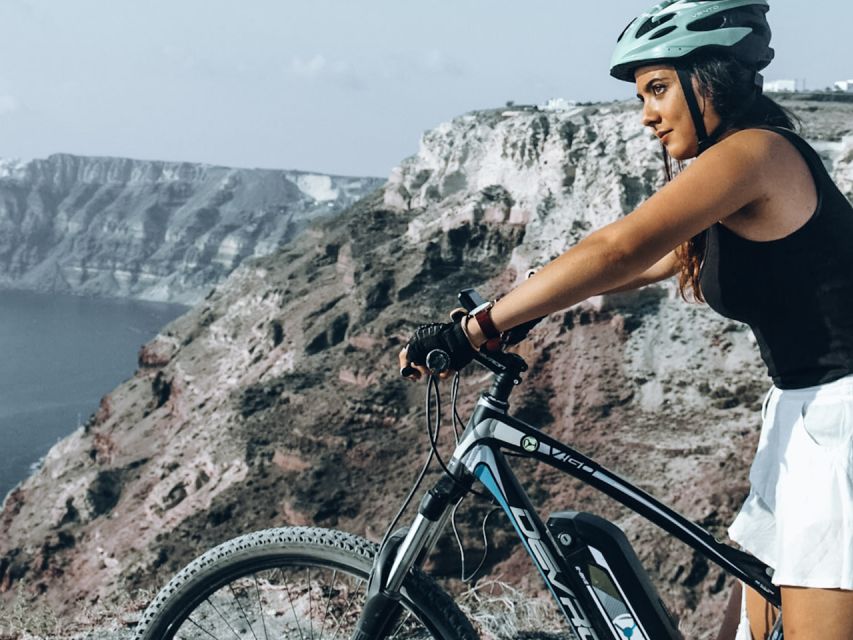 Santorini: Around the Island by Electric Bike - Megalochori and the heart on the rock, plus your wine or cafe stop