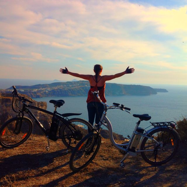 Santorini: Around the Island by Electric Bike - Caldera views from Megalochori: where the ride pays off