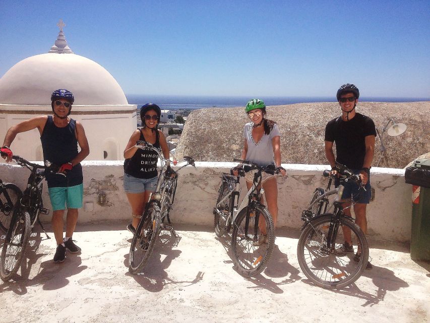 Santorini: Around the Island by Electric Bike - The return through vineyards and under Emporio’s windmills