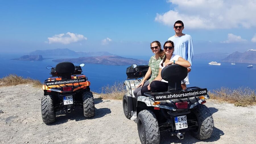 Santorini: ATV guided tour around the South of the island - Vlychada and Vlychada marina: a break from the typical cliff-view routine