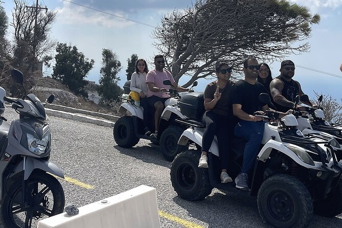 Santorini ATV Highlights Tour: Oia, Viewpoints & Volcanic Beaches - Profitis Ilias monastery: 360° views that justify the climb