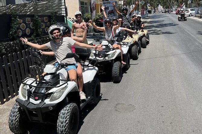 Santorini ATV Highlights Tour: Oia, Viewpoints & Volcanic Beaches - On-road 350cc quads, helmets, and the real safety briefing