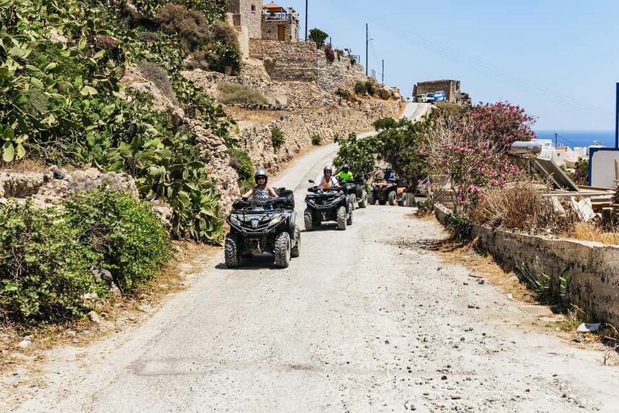 Santorini: ATV Quad Bike Tour with Lunch and Pickup - Starting from Fira at 12.00: fast day, smart route
