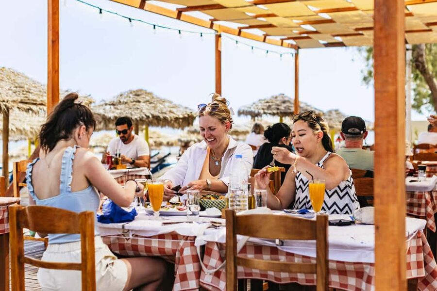 Santorini: ATV Quad Bike Tour with Lunch and Pickup - Emporio windmills and caldera views: the classic drama, faster