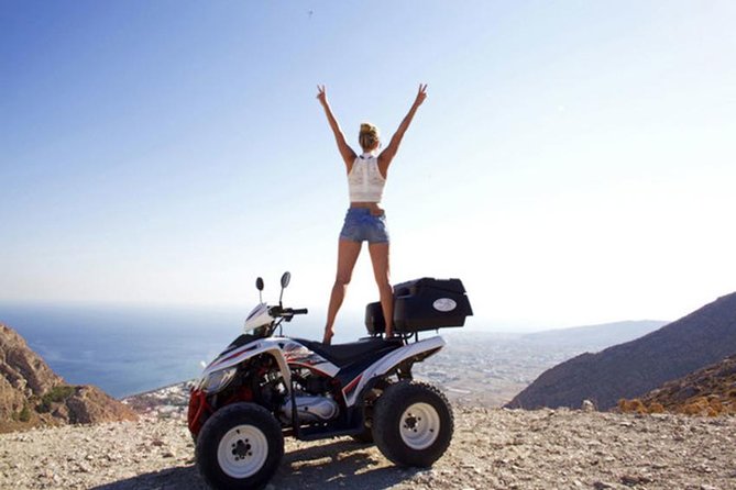 Santorini ATV-Quad Experience: Off-Road Adventure & Hotel Pickup - Vineyard riding to Megalochori: the south-side country lanes feeling