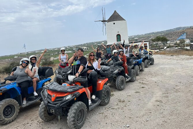 Santorini ATV-Quad Experience: Off-Road Adventure & Hotel Pickup - Megalochori traditional stop: 3 Santorinian wines plus a light snack