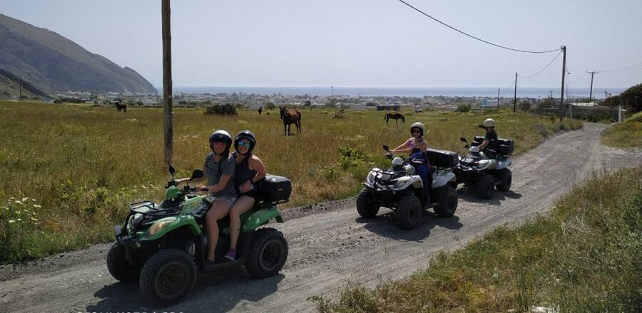 Santorini: ATV-Quad Experience Tour + Transportation - Windmills, Vineyards, and Megalochori’s Traditional Streets
