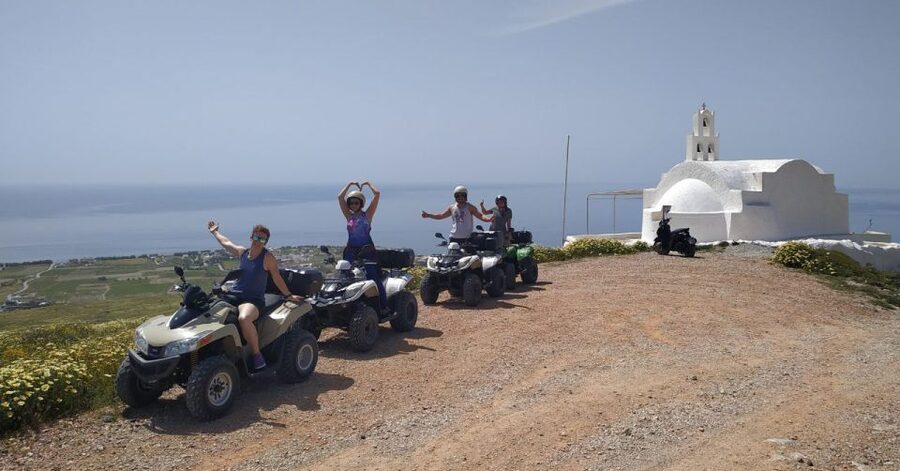 Santorini: ATV-Quad Experience Tour + Transportation - Caldera Rim Riding and the Hidden Cave Chapel Moment