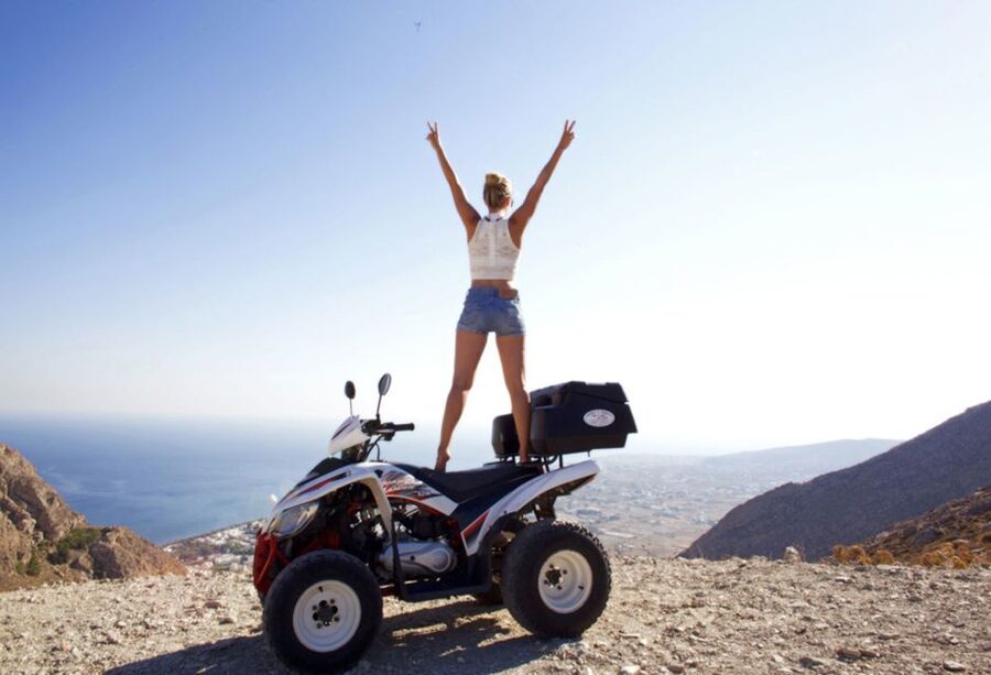 Santorini: ATV-Quad Experience Tour + Transportation - Emporio and the Venetian Castle: Time on Foot Where It Counts