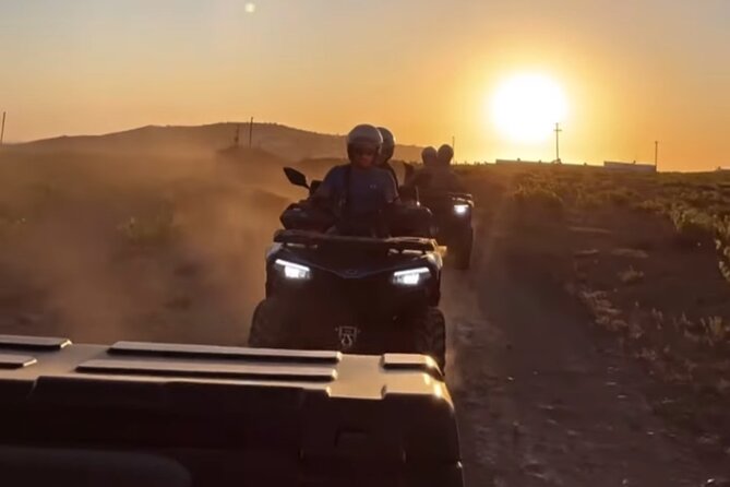Santorini ATV-Quad Off-road Experience Tour with Transportation - Continuing south: Megalochori vineyards, Akrotiri caldera, and the Red Beach payoff