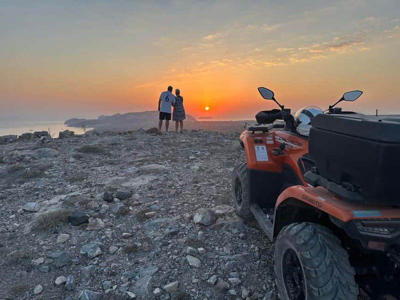 Santorini: ATV-Quad Off-Road Safari with Hidden Trails - Eros Beach (about 45 minutes): the peaceful swim and drink moment