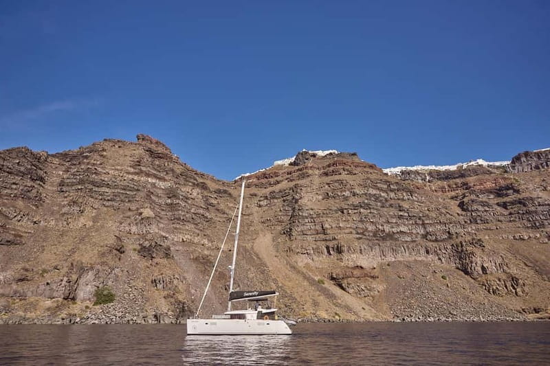 Santorini: Caldera Classic Catamaran Cruise w/ Meal & Drinks - Onboard Food, Drinks, Music, and Service: Why People Keep Saying Best Meal