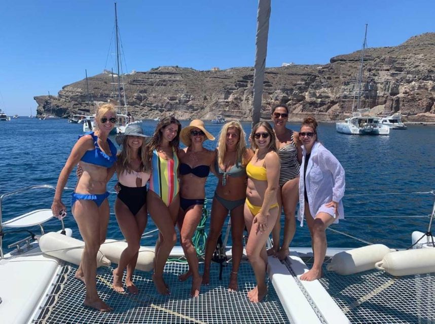 Santorini: Caldera Cruise with Greek Meal and Transfer - Snorkeling gear and towels: the stuff that saves hassle