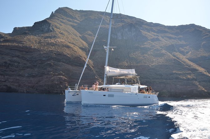Santorini Caldera Gold Day Cruise with BBQ on board and Open Bar - Santorini by Catamaran: The Caldera Views Without the Grind