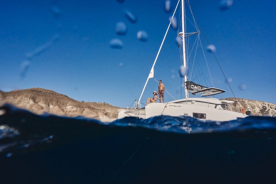 Santorini: Caldera Luxury Catamaran Cruise w/ Meal & Drinks - Quick hits before you go