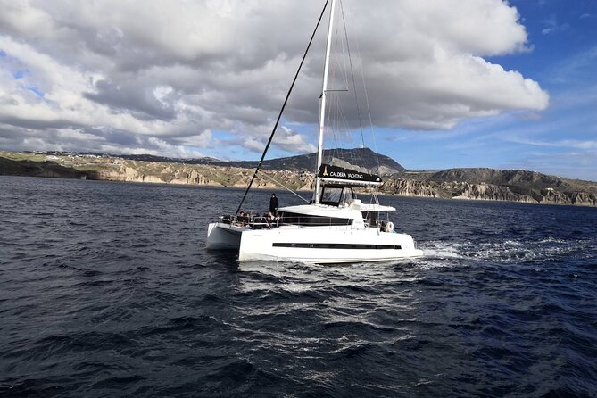 Santorini Caldera Panorama Winter Cruise All Inclusive - Boat comfort in winter: inside space, towels, and blankets