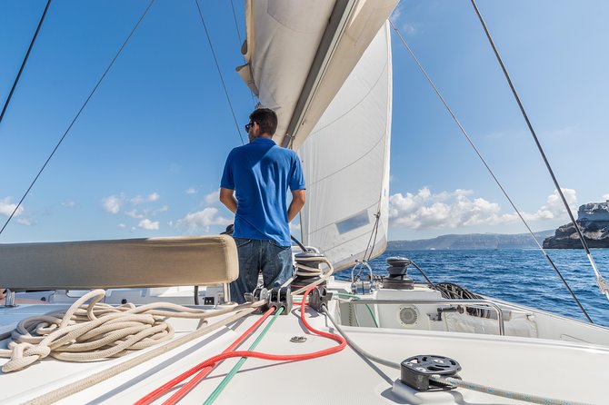 Santorini Caldera Sailing Tour with BBQ Lunch and Drinks - From Vlychada Marina to the First Big Views