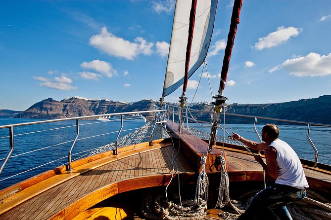 Santorini Caldera Sunset Sailing Cruise with Dinner and Wine - The Crew and Guide Factor: Tito, Cesar, and the Boat Mood