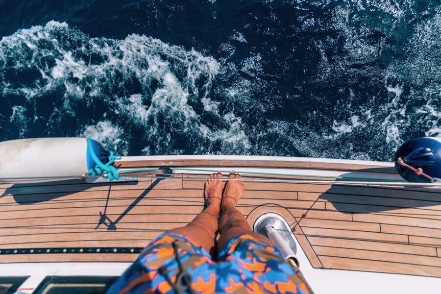 Santorini Caldera: Sunset Sailing Cruise with Meal - Dinner, BBQ, and local wine on the water