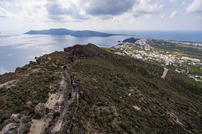 Santorini : Caldera Trail Hike and Sunset - Prophet Elias Chapels: Lunch, Views, and the Exposed-Side Reality