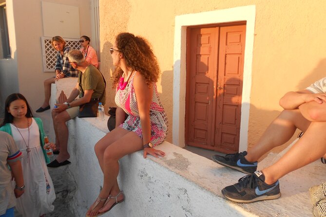 Santorini car tour with a local - Megalochori on foot: a calmer village break