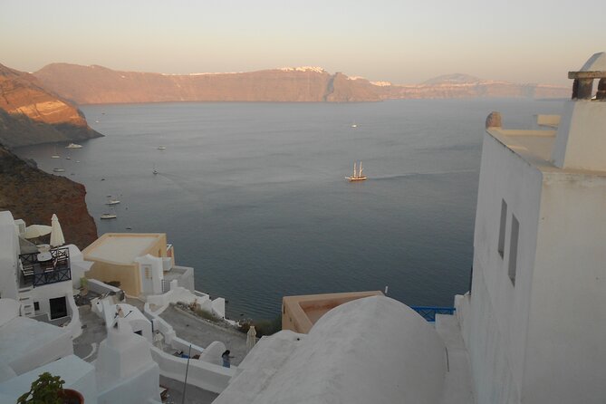 Santorini car tour with a local - Perivolos Beach: black sand time and the swim gear reminder