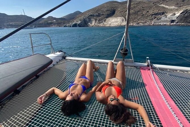 Santorini Catamaran Cruise – 5-Hour Private Sailing Experience - Lighthouse and Mesa Pigadia: sea views that don’t require climbing stairs