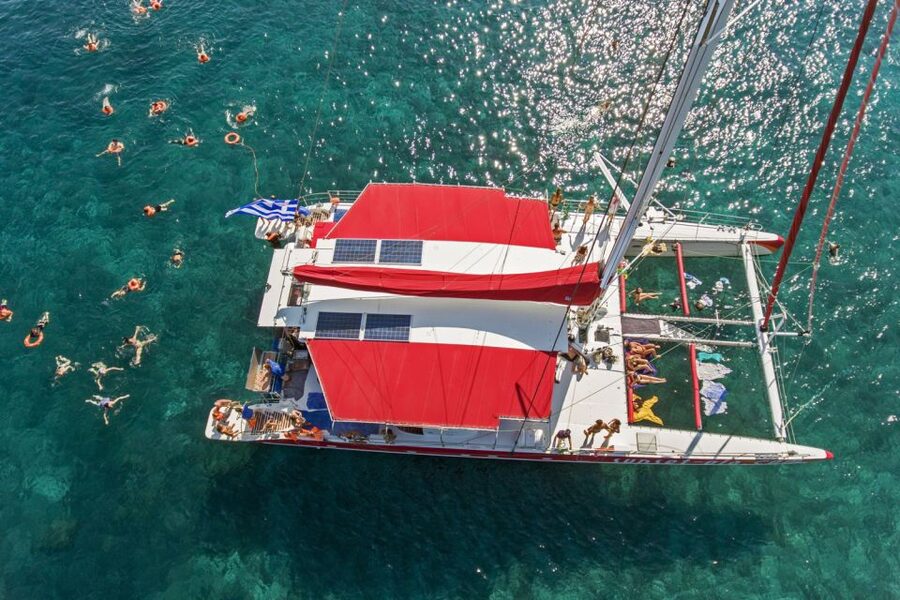 Santorini: Catamaran Cruise, Winery, & Oia Sunset Combo Tour - Morning Catamaran Cruise: your caldera “wow” moment