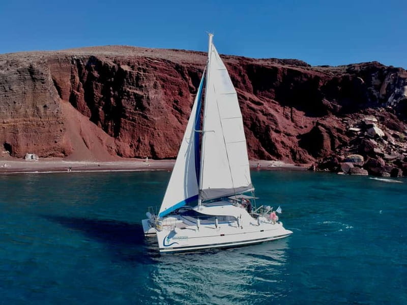 Santorini: Catamaran Cruise with Food and Drinks - Starting at Vlychada Port: Why This Route Feels Easier