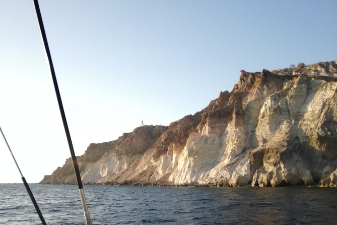 Santorini Catamaran Cruise with Fresh Meal and Open Bar - Around the Caldera: Black Mountain, Indian Rock, and Mesa Pigadia
