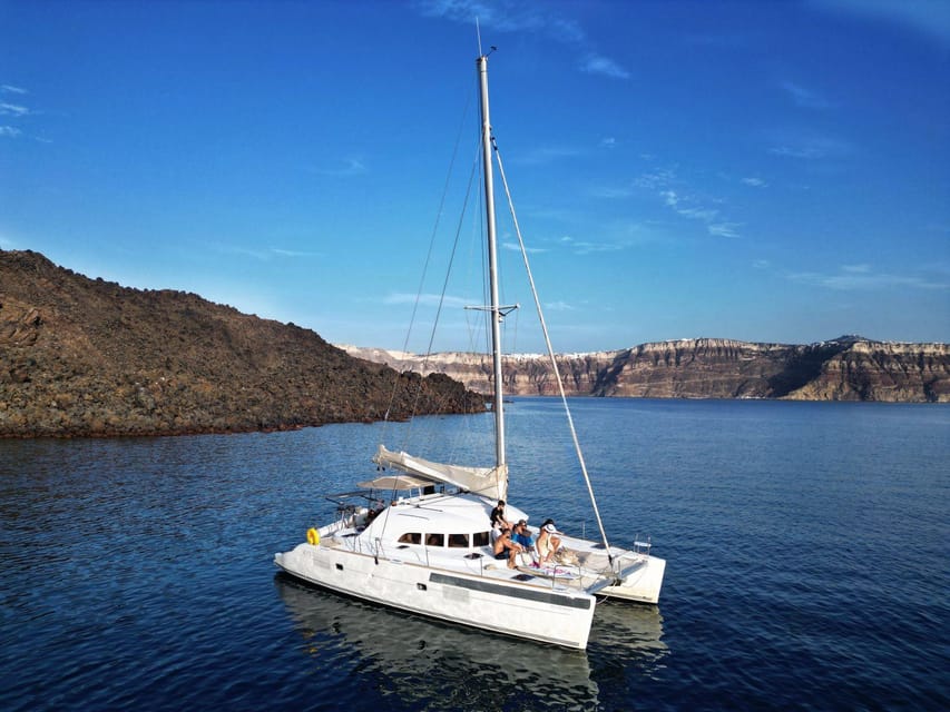 Santorini: Catamaran Cruise with Greek BBQ and Drinks - Price and logistics: what $88 really buys you