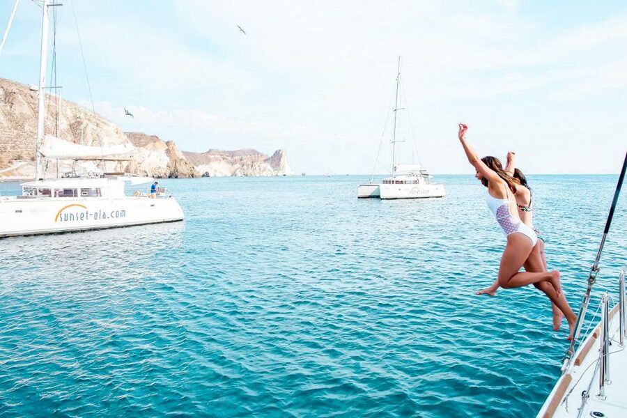 Santorini: Catamaran Tour with BBQ Meal and Unlimited Drinks - Price and value: where $153 feels fair (and where it might not)