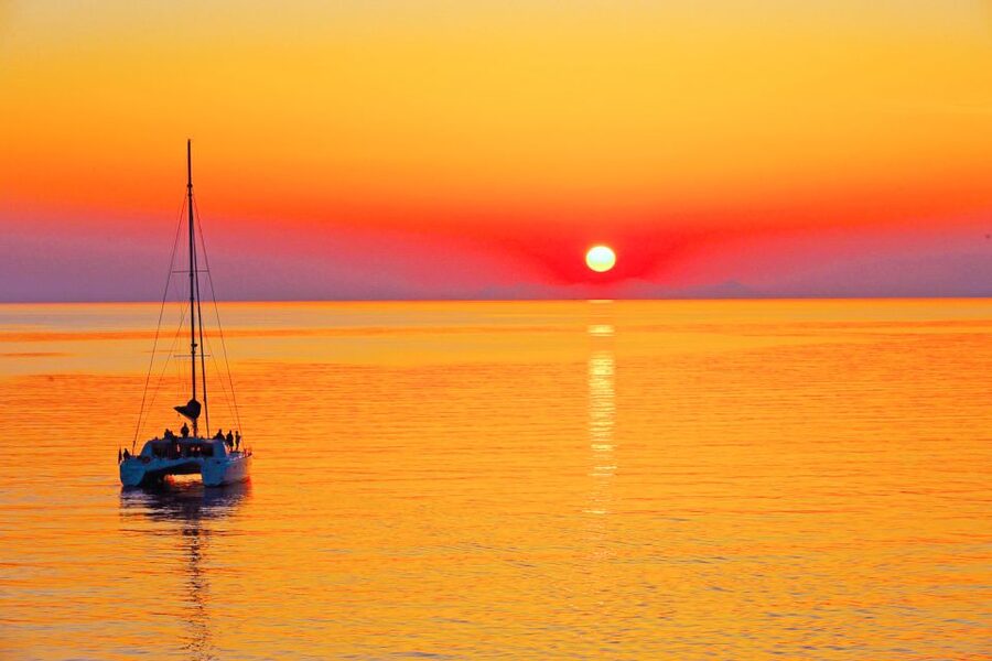 Santorini: Catamaran Tour with BBQ Meal and Unlimited Drinks - Who should book this cruise, and who should think twice