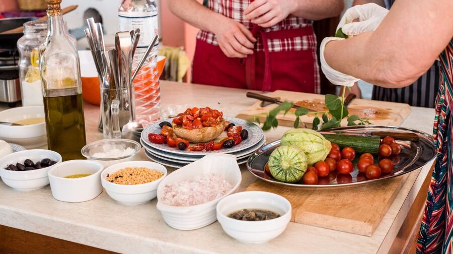 Santorini: Cooking Class and Easy Hike - A 4-hour Santorini plan that mixes hiking, swimming, and cooking