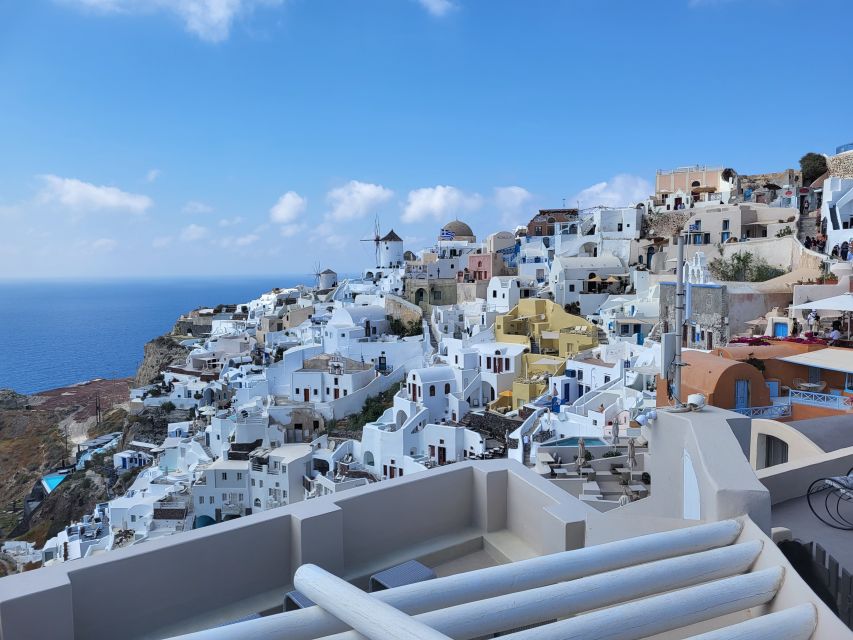 Santorini: Customizable Private Island Day Tour - Wine time: tasting local wine and learning the pruning technique