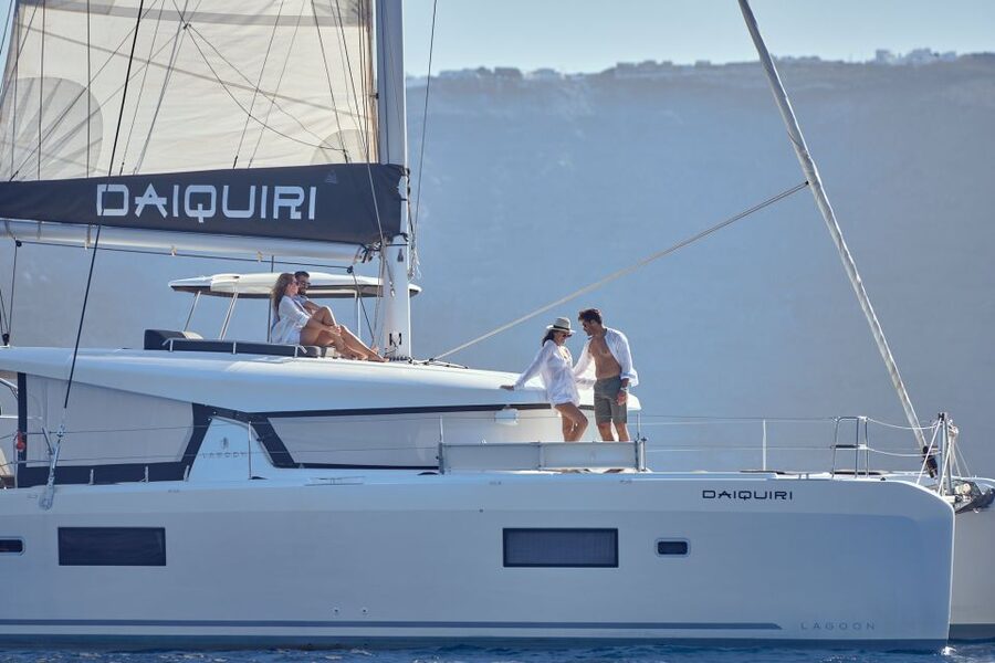 Santorini: Day Luxury Catamaran Cruise with Meal & Drinks - Thirassia Island: Clear-Water Swimming and Snorkeling
