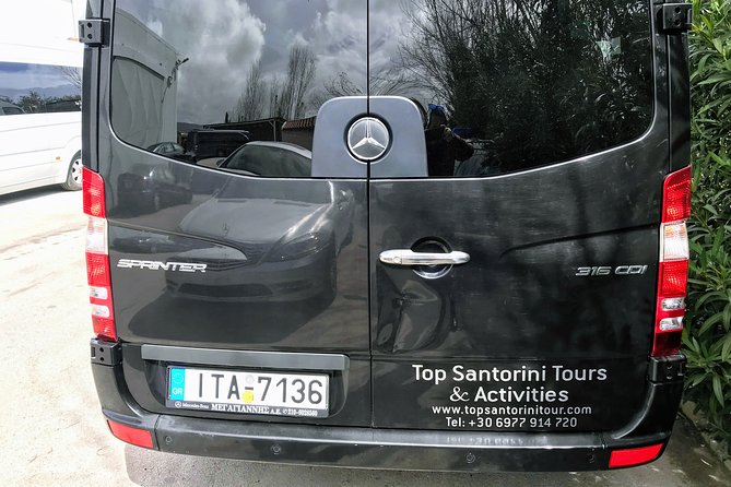 Santorini Departure Transfers & Travel Services - Ride Comfort: Air-Conditioned, WiFi, and Bottled Water