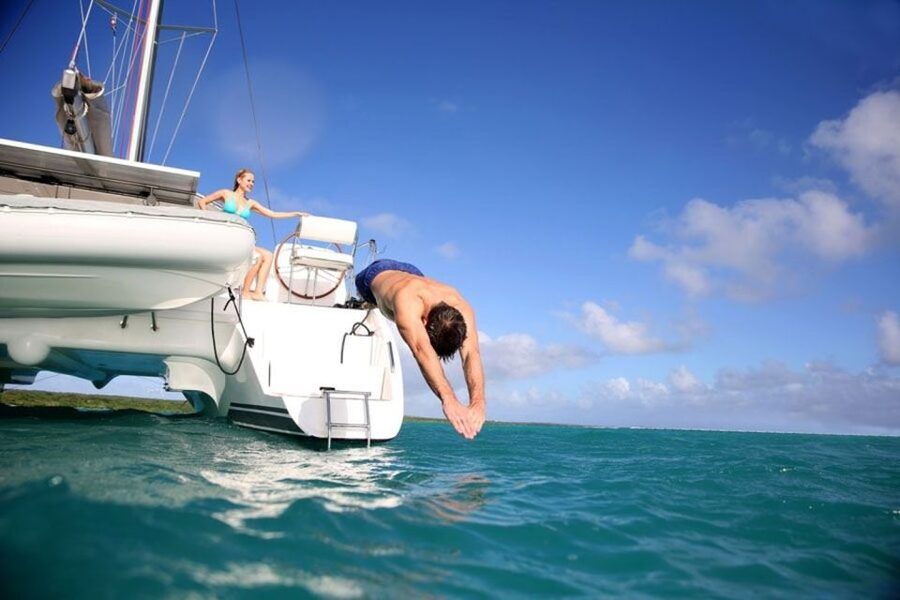 Santorini: Dream Catcher 5-hour Sailing Trip in the Caldera - Swim and Snorkel Time in Bays You Can’t Drive To